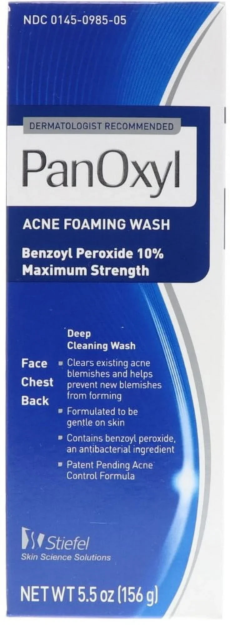 10% of Foaming (Pack 5.5 oz Acne Wash 2) PanOxyl