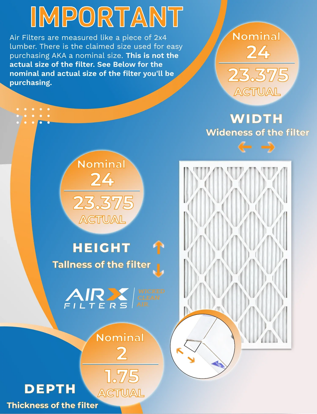 MPR 11 MPR to AIRX 24x24x2 Made in FILTERS Comparable & Pack 7 Rating, AIR. Filters WICKED 12 1200 USA Filter Furnace by MERV Air of FPR - 1000, CLEAN