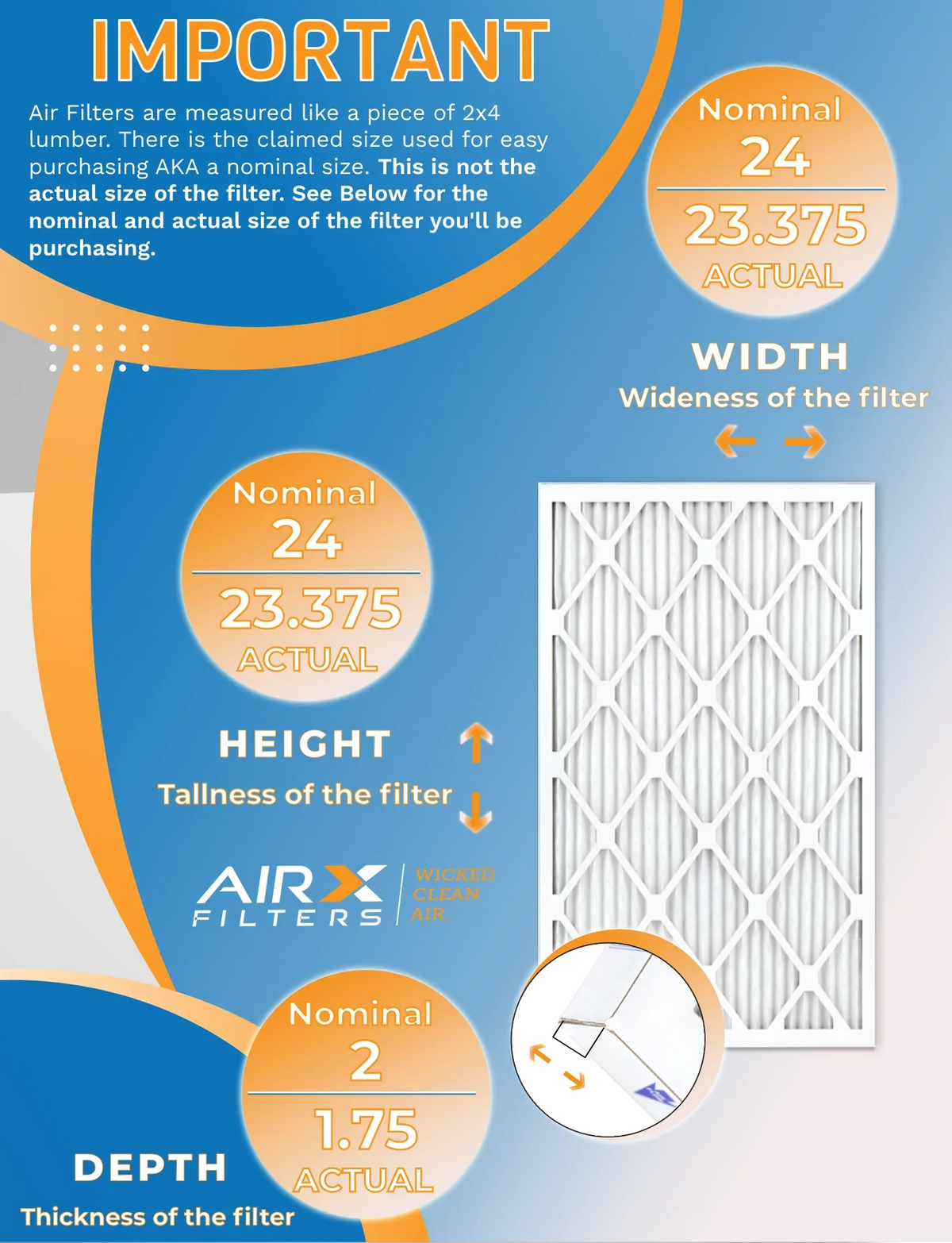 MPR 11 MPR to AIRX 24x24x2 Made in FILTERS Comparable & Pack 7 Rating, AIR. Filters WICKED 12 1200 USA Filter Furnace by MERV Air of FPR - 1000, CLEAN