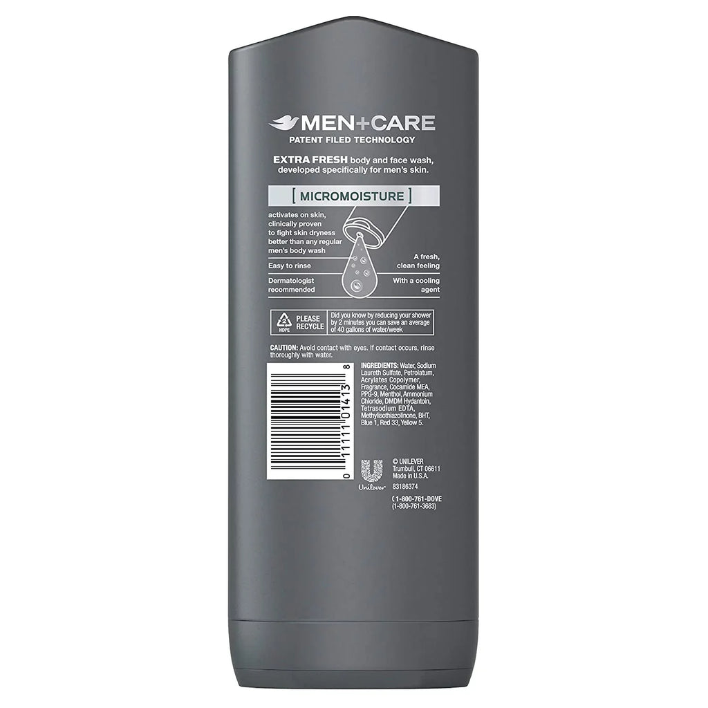 Fresh (Pack of Wash, Extra Face 13.5 Men+CareBody and 6) Dove oz