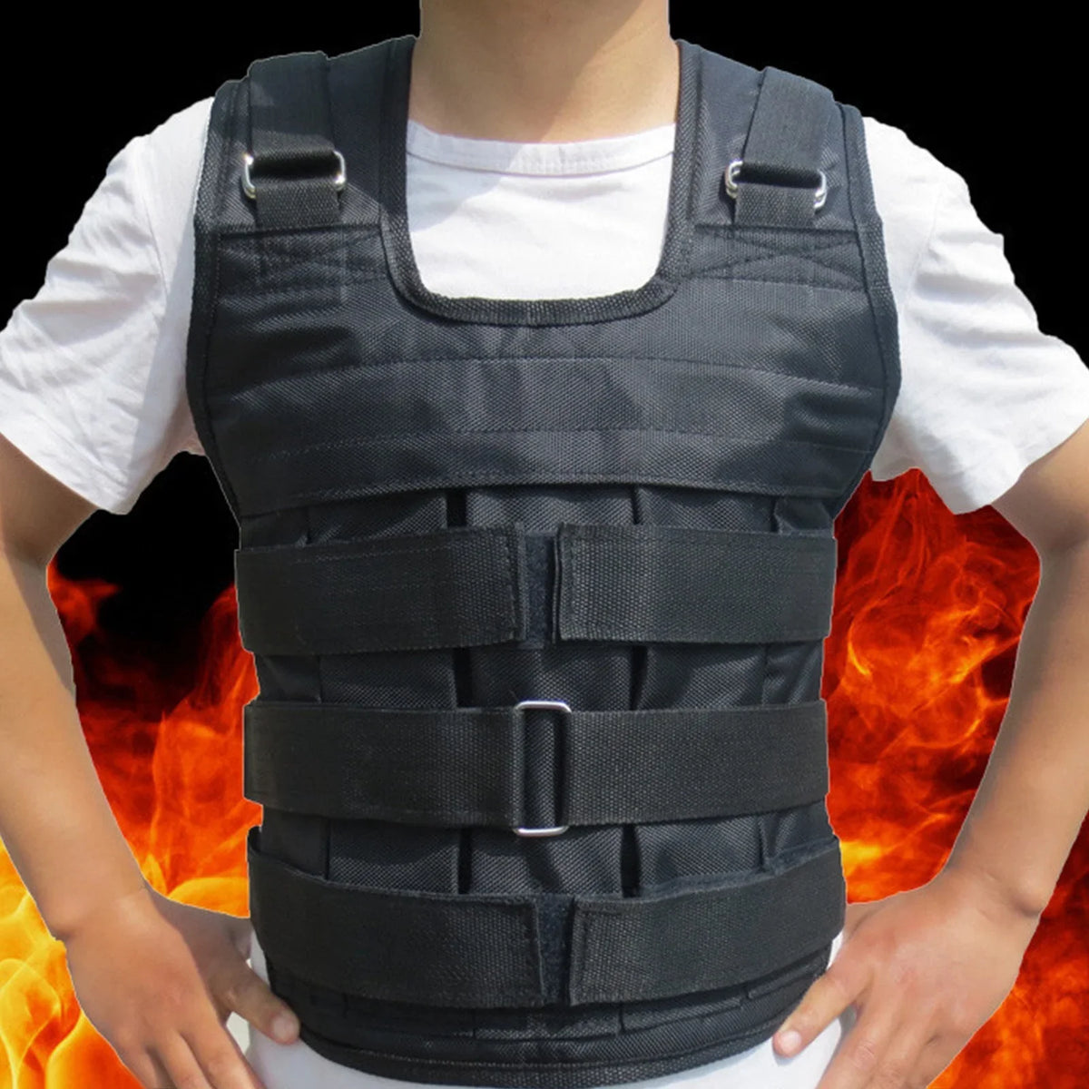 Set Adjustable Yoga Weighted Vest Wooden and Running Dice Fitness ZiSUGP Training for Effective