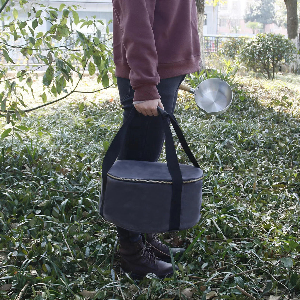 for Dutch Durable Handbag Multipurpose Bag Carry Cookware Bag - Activities Container Gray Storage BBQ Oven Camping Accessories ,Outdoor ,Fishing 12"