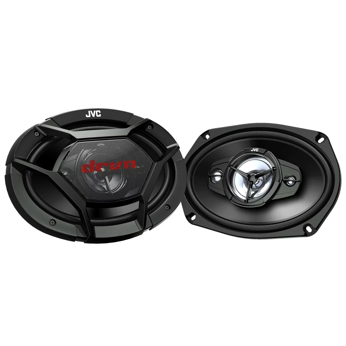2x CD/DVD Watt Speaker 4-Way Bundle Factory 16G Receiver Car Upgrade Radio Audio Wire Speakers Double Coaxial AM/FM Power and Bluetooth 550 DIN Player JVC Dual Combo 6x9" Car Peak USB KW-V960BW with