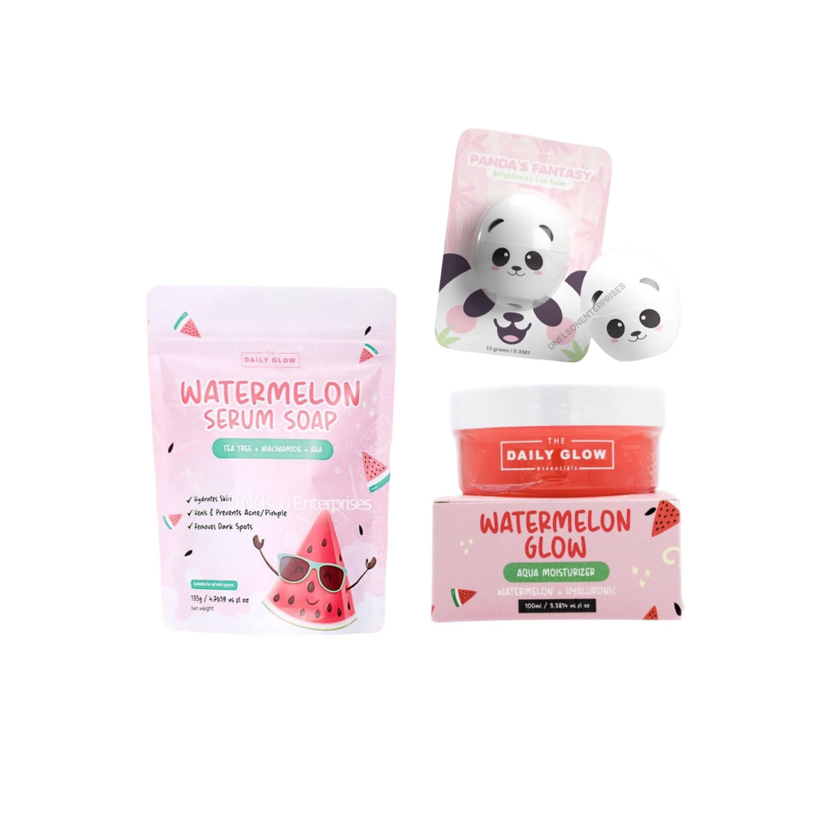 Panda Watermelon & The Trio Eye Daily Balm Glow Essentials