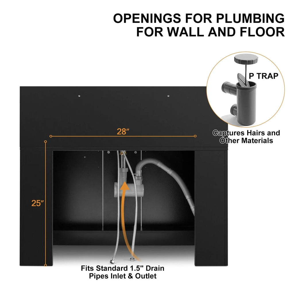 Artist Hair USB,Hair Salon Dryer Trap,Drawer() hand Beauty Sink Station Holes,P Backwash with Shampoo