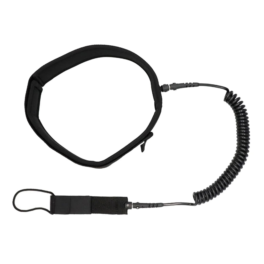 Waist Paddle Water Sports Belt Surfboard 10FT Leash Skimboard, Surfing Leash Coiled up Leash Shortboard, Longboard Stand for Paddleboard, Board Surf