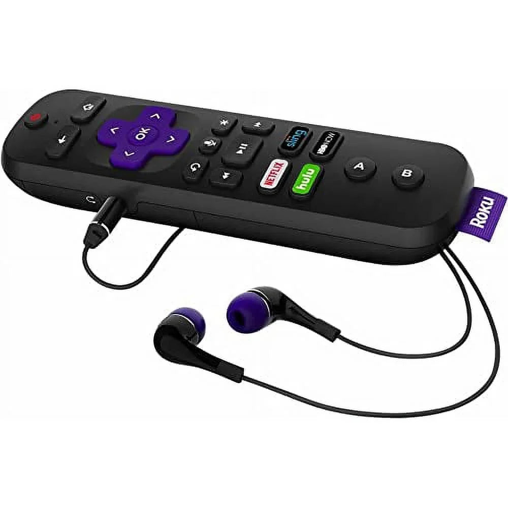 Remote Streaming Volume), Jack, Micro Remote and with | 4K/HDR/HD Ultra USB Finder, TV Power Headphone (Voice, Roku (2017) and Player Enhanced SD Ethernet,