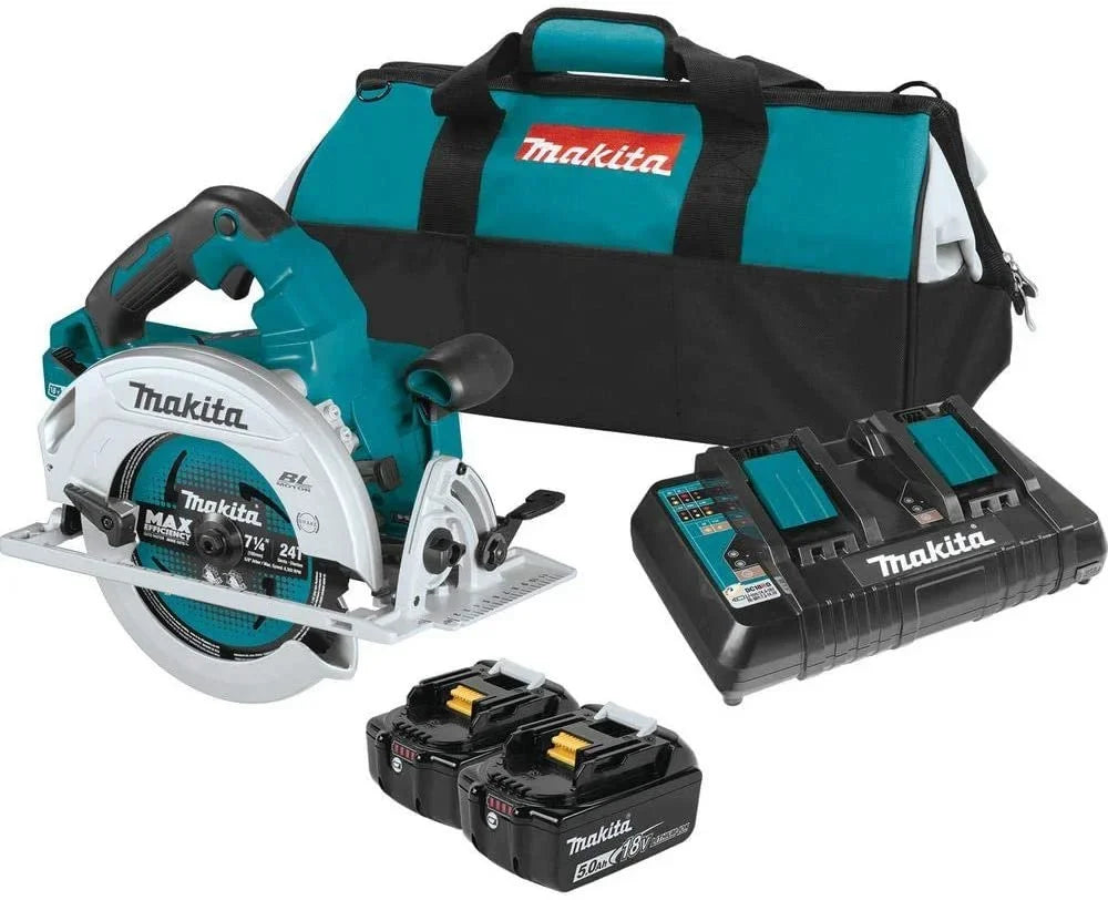 Saw XSH06PT 36V Kit Cordless LXT 7-1/4 Makita 5.0Ah 18V Lithium-Ion Circular Brushless X2