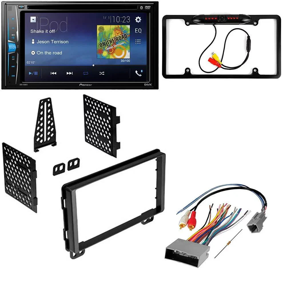 Car Bundle 2000-2006 Dash Ford - with Din Sport Bluetooth Trac Double and Installation DVD for Touchscreen, / Kit Backup Stereo Camera, Pioneer Multimedia KIT2513 Kit Explorer