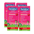 Benadryl of (Pack Liquid 4) Children's Allergy 8 Cherry oz