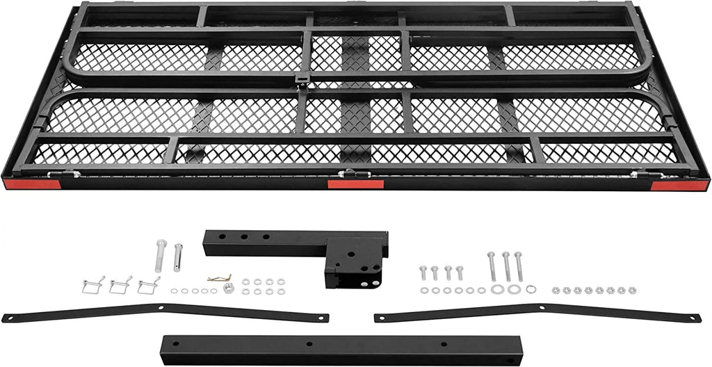 with Waterproof 500 x Fold SUV 2 Carrier Up Inch Bag Traveling Heavy Basket Folding Luggage Inch Lbs Rack Pickup Camping 60 Cargo Hitch 24 for Cargo Capacity Receiver Duty
