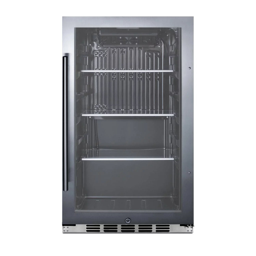 19-Inch Compact SCR1932BH34CSS Beverage Cooler Summit Depth 3.1 - Shallow Outdoor Cu. Ft.
