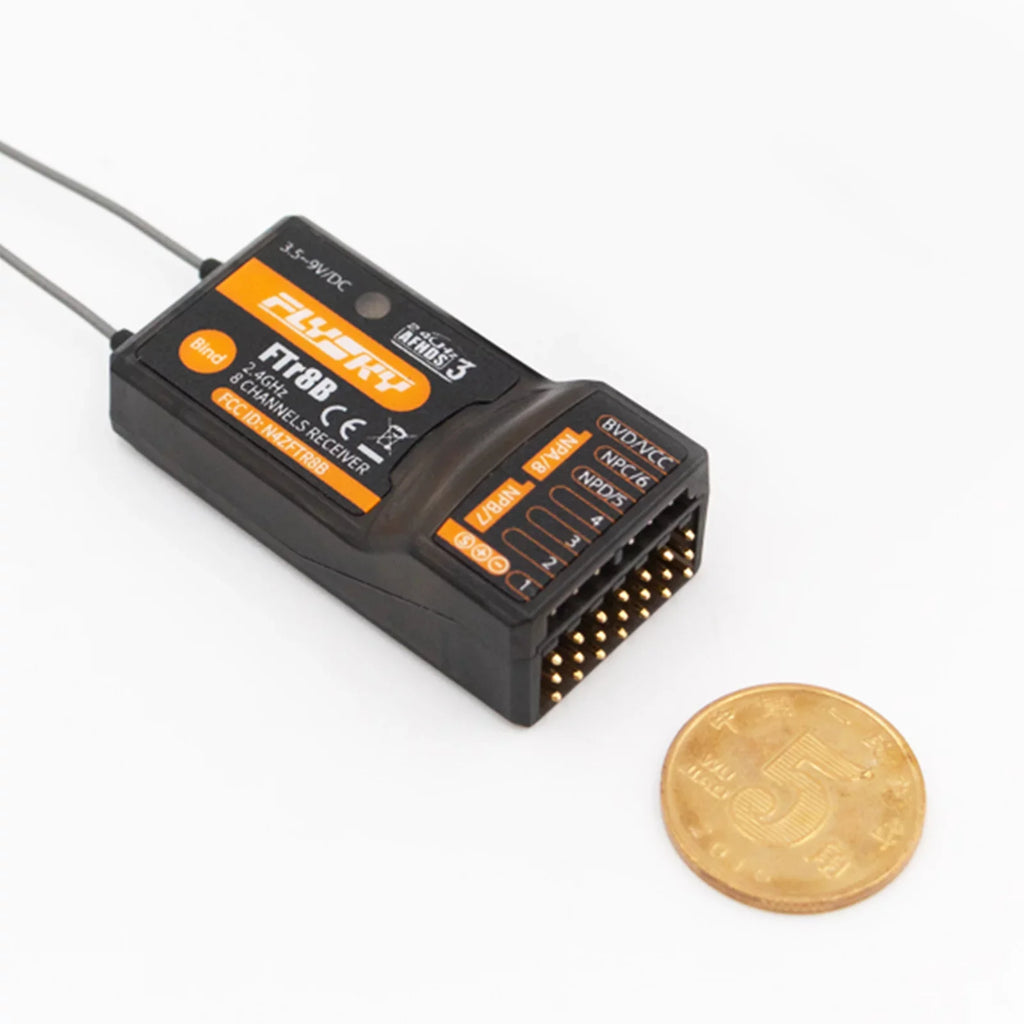 Receiver 2.4GHz 8CH Vehicle PWMPPMi.BUSS.BUS Airplane Transmitters with FTr8B RF Helicopter Dual NB4 Glider Engineering Modules Fixed Wing Compatible Output AFHDS3 for Drone PL18 OWSOO RC