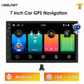 Stereo Head Dash Din 2 GPS Backup With Navigation Double In Android Car Radio System Bluetooth 7" Unit 11 Camera