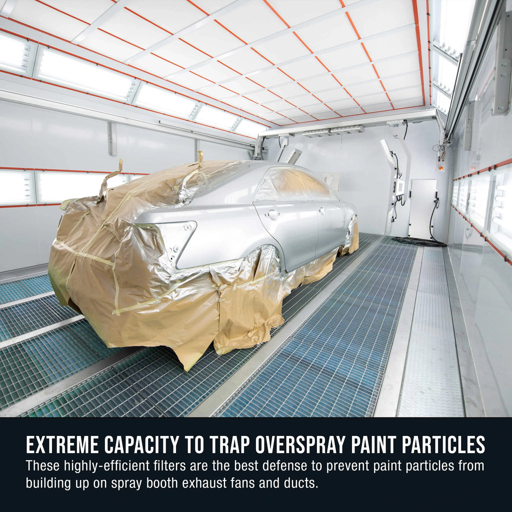 Booths Heavy-Duty Elite Gram Premium Traps Filter Paint 18 Refinish - 25" in Paint Auto Arrestor Paint Spray Captures Autobody Exhaust Master Booth Particles Overspray 300' Roll, Fiberglass - x