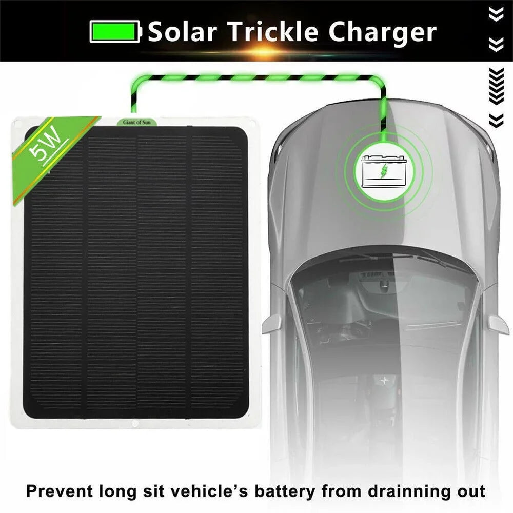 '- Charger Powered 22W Charge Solar RV, - Charger & Intelligent Automobile Panel-Built Solar etc… 12V Portable Maintainer MDHAND Battery in for Controller-Solar Car