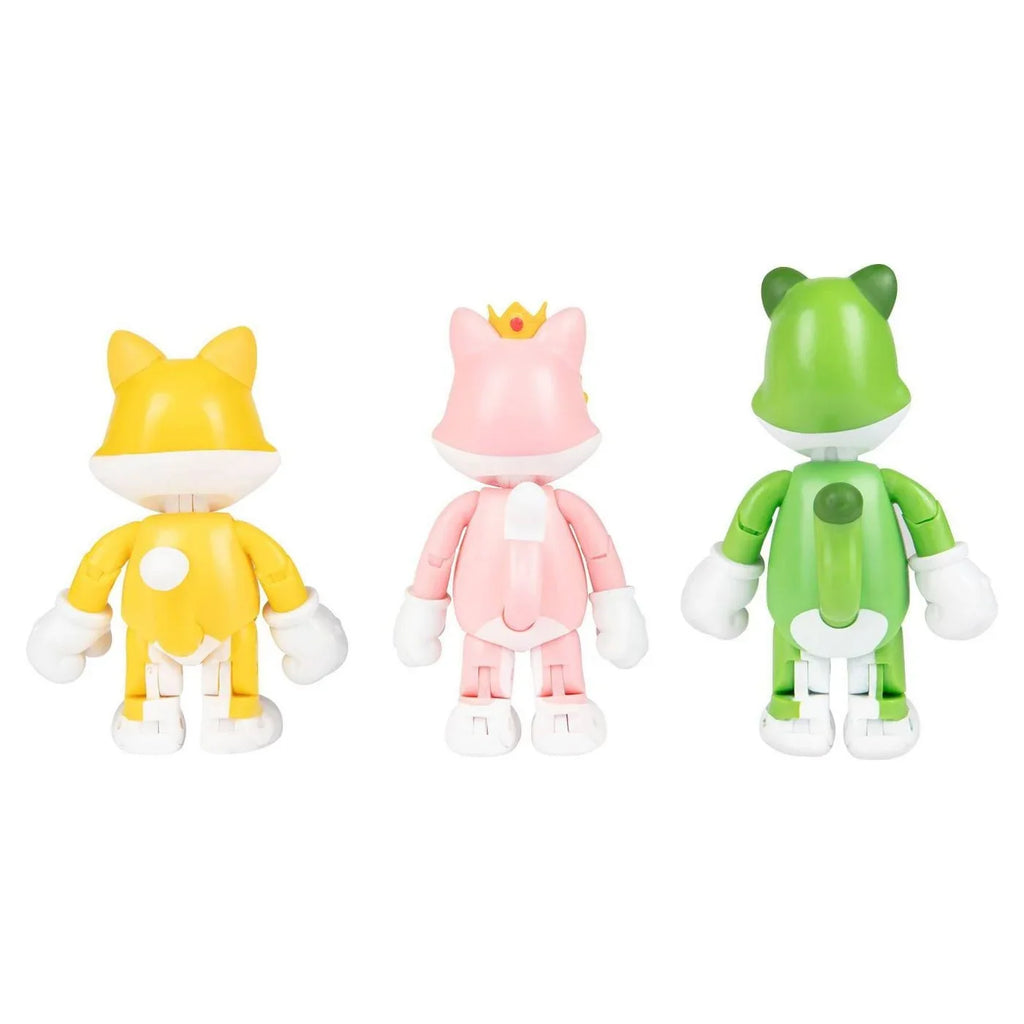 World Browsers Peach Super Luigi Fury 3D Mario Mario Figure Cat Toy Pack Multi