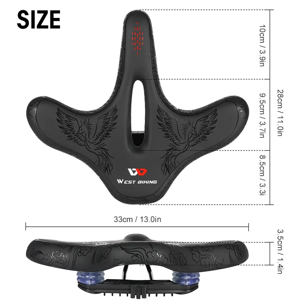 Pad Cushion Saddle Seat Bike Waterproof BIKING Road Women MTB Women Men Men Waterproof WEST Saddle WEST Saddle Saddle,Bike Wide
