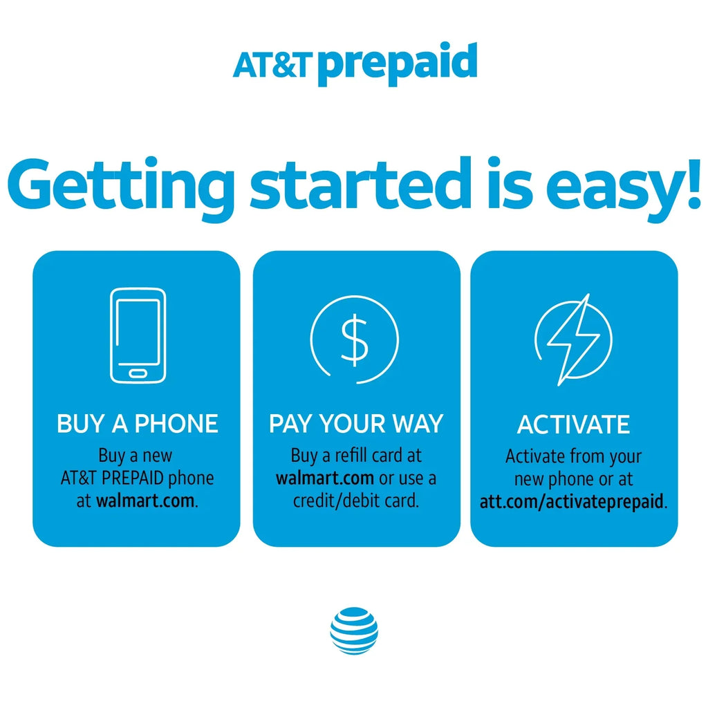 Prepaid 16GB TETRA Prepaid AT&T Alcatel Smartphone,