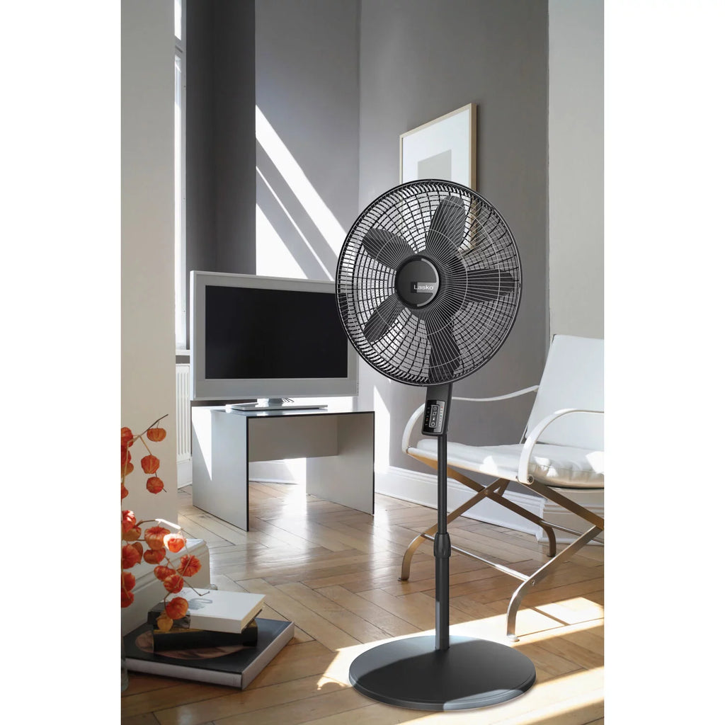 and Pedestal Thermostat, Remote Fan Adjustable Lasko Quiet Elite Blade Collection Control with