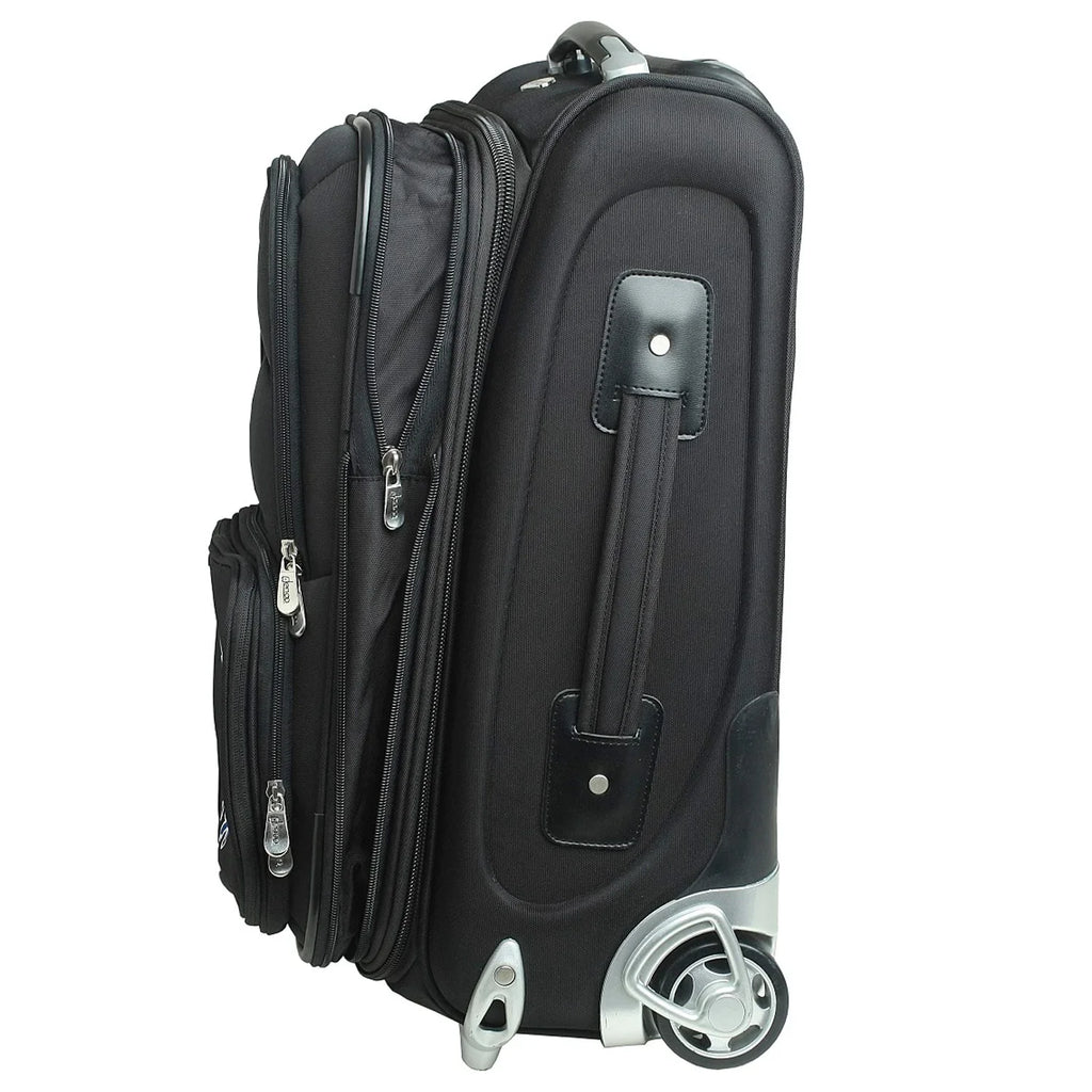 Carry-On Jayhawks Suitcase Softside Rolling MOJO Kansas 21"