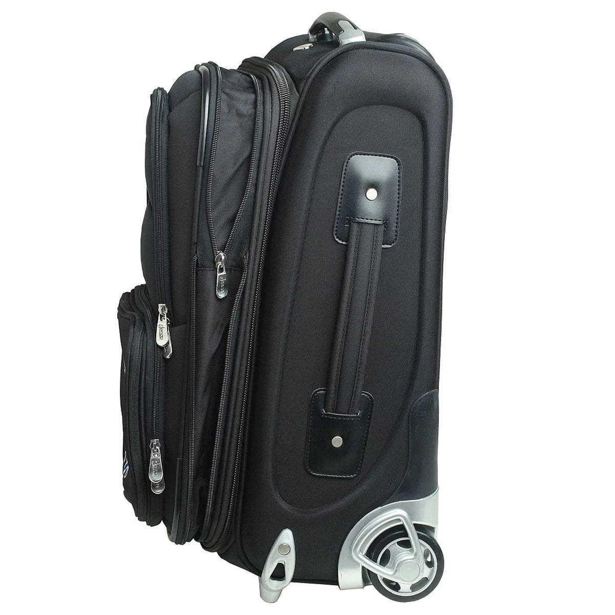 Carry-On Jayhawks Suitcase Softside Rolling MOJO Kansas 21"