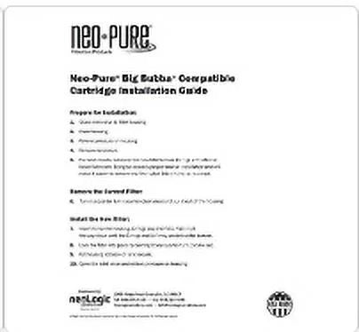 Bubba Cartridge Filter Mesh housing BB150-PM150 Pleated Watt's with 150 Big Bubba Neo-Pure BBH-150 BBC-150-PM150 Compatible Big Micron