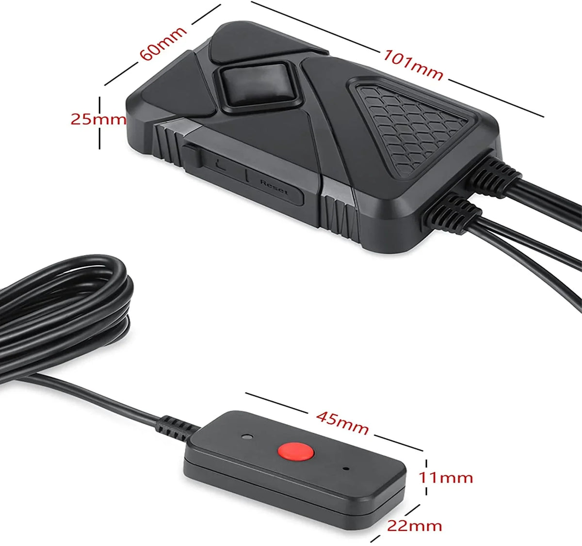 Wide Camera Angle Waterproof GPS with Recording and Front Waterproof HD Lens Camera Motorcycle Wi-Fi, Rear 120° 1080P Dash