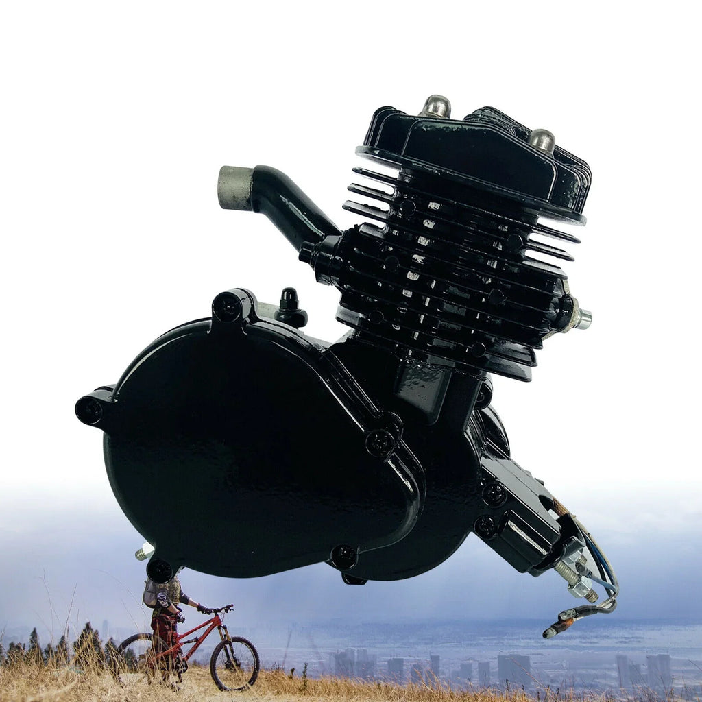 Petrol Motor 80CC Engine Single for 2.94KW 2-Stroke Start Motorized Bike Bicycle 6500r/min Cylinder Pull Engine Air-cooled Gas