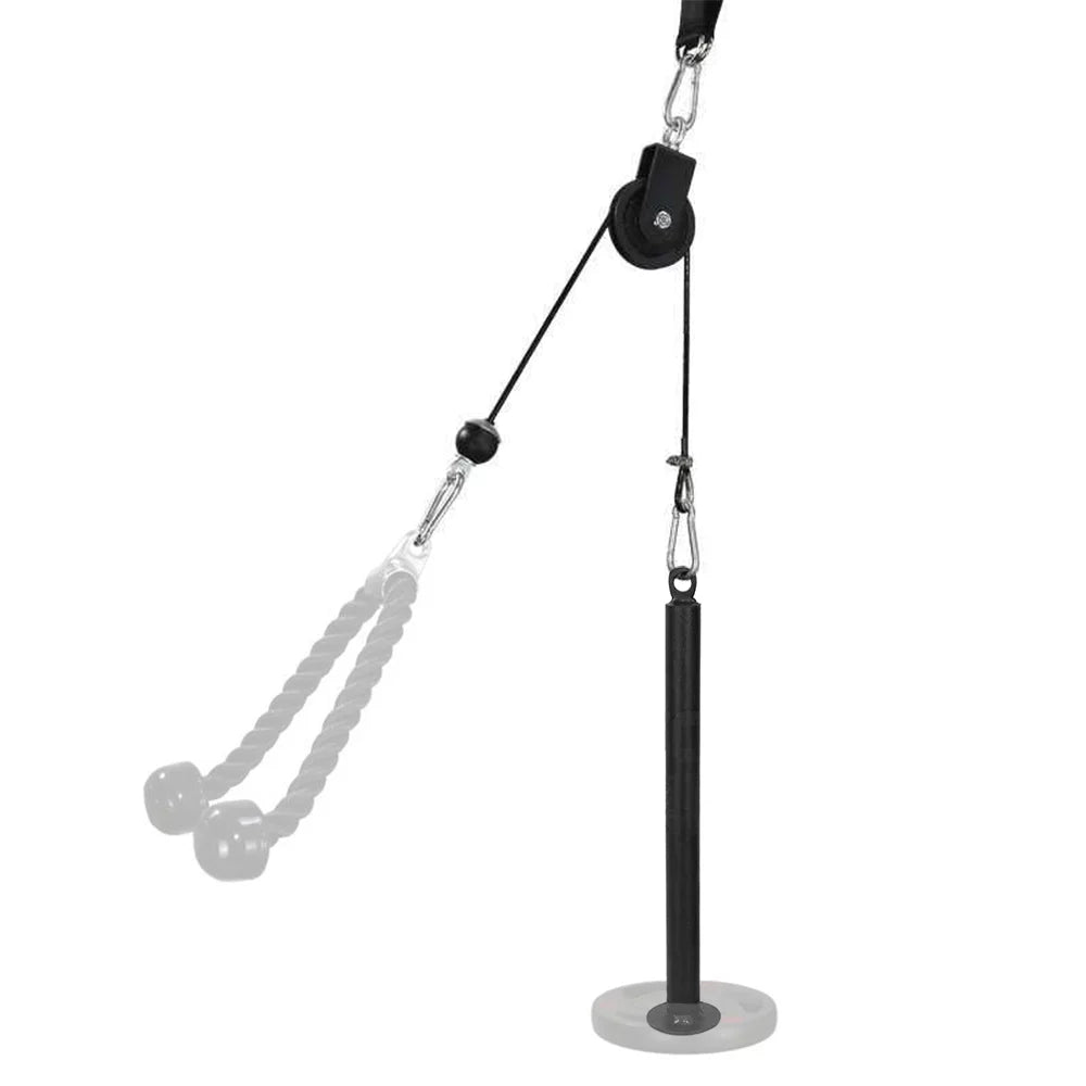 Fitness Training Cable Detachable Pin Upgraded Home Biceps System with Rotation Workout Machine Degree Tomfoto Super-Silent Pulley Gym Triceps 360 Attachment Loading Arm Pulley Equipment Strength