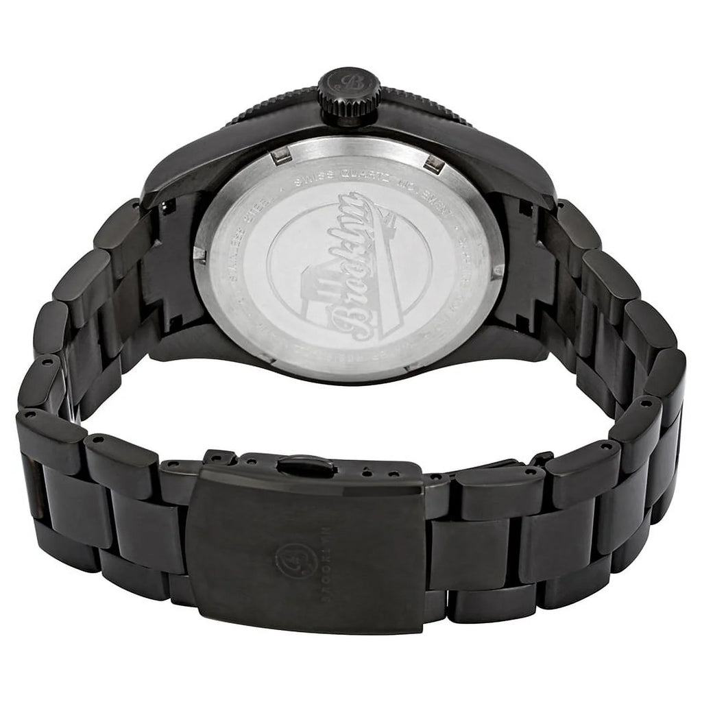 Watch 306-B-22-BB-BLK Brooklyn Men's Co. Dial White Eyed Watch Pea
