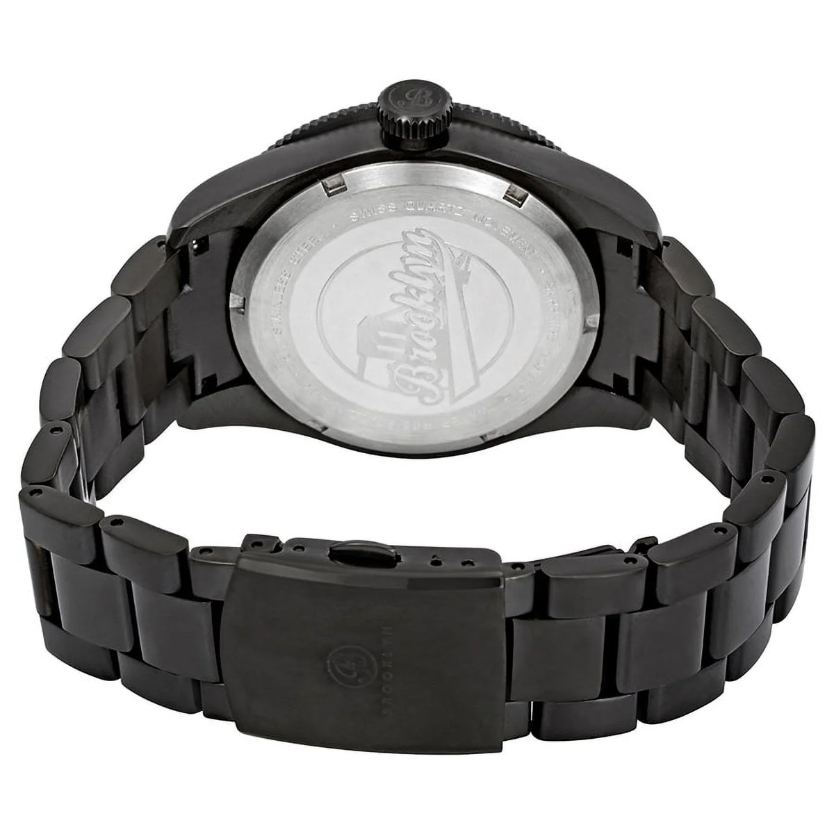 Watch 306-B-22-BB-BLK Brooklyn Men's Co. Dial White Eyed Watch Pea