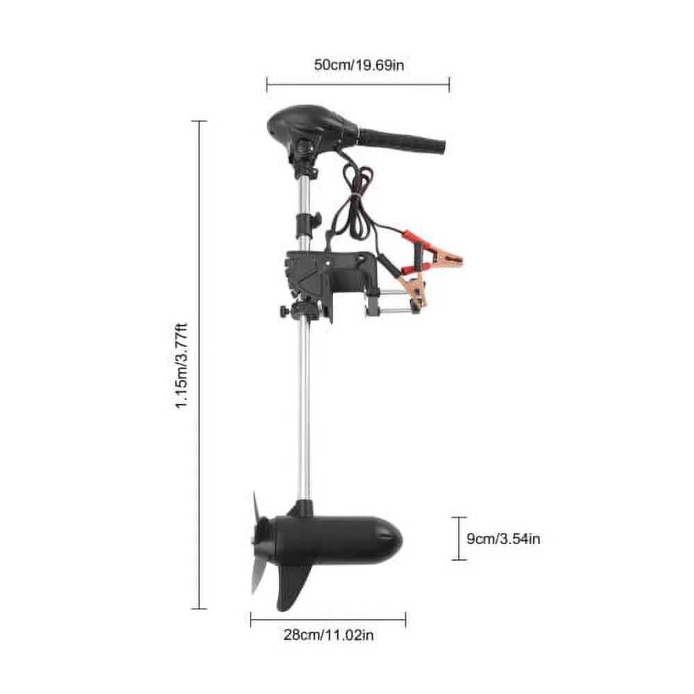 Motor 60lbs Foldable 12V Boat Trolling Fishing Outboard Motor Electric Engine