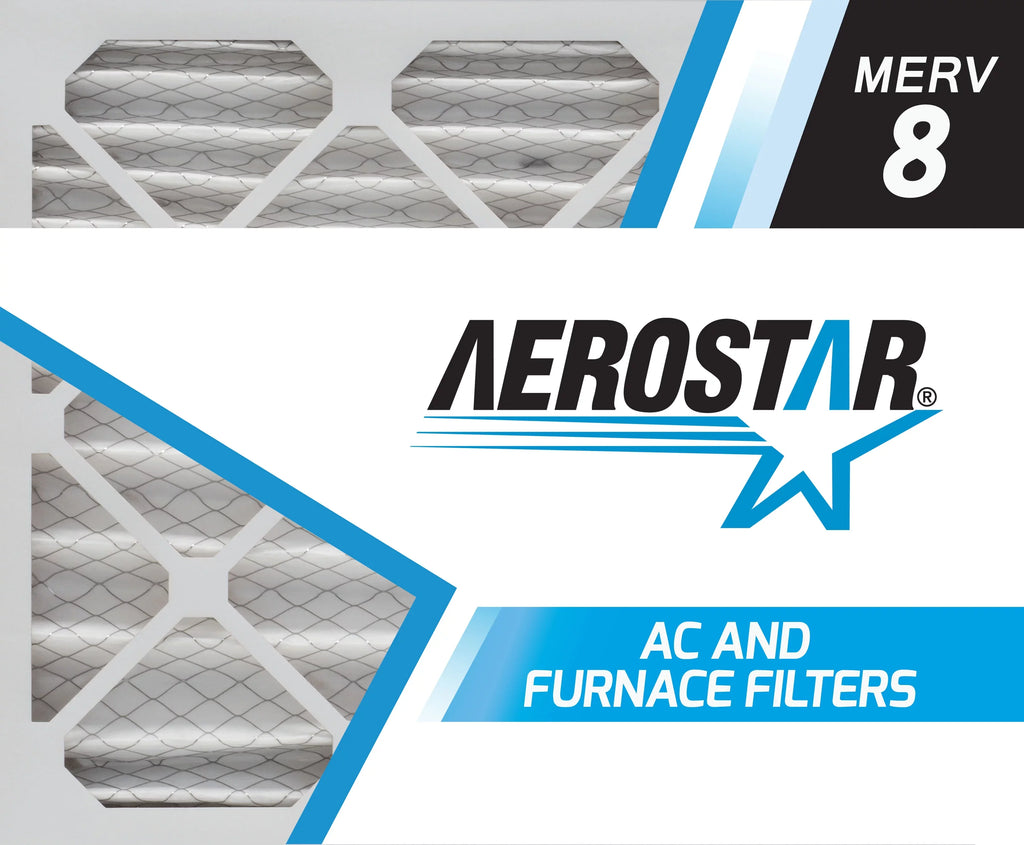 the Aerostar Box Pleated Filter, 24x24x2, USA 6, MERV 8, 24x24x2 of Made in Air