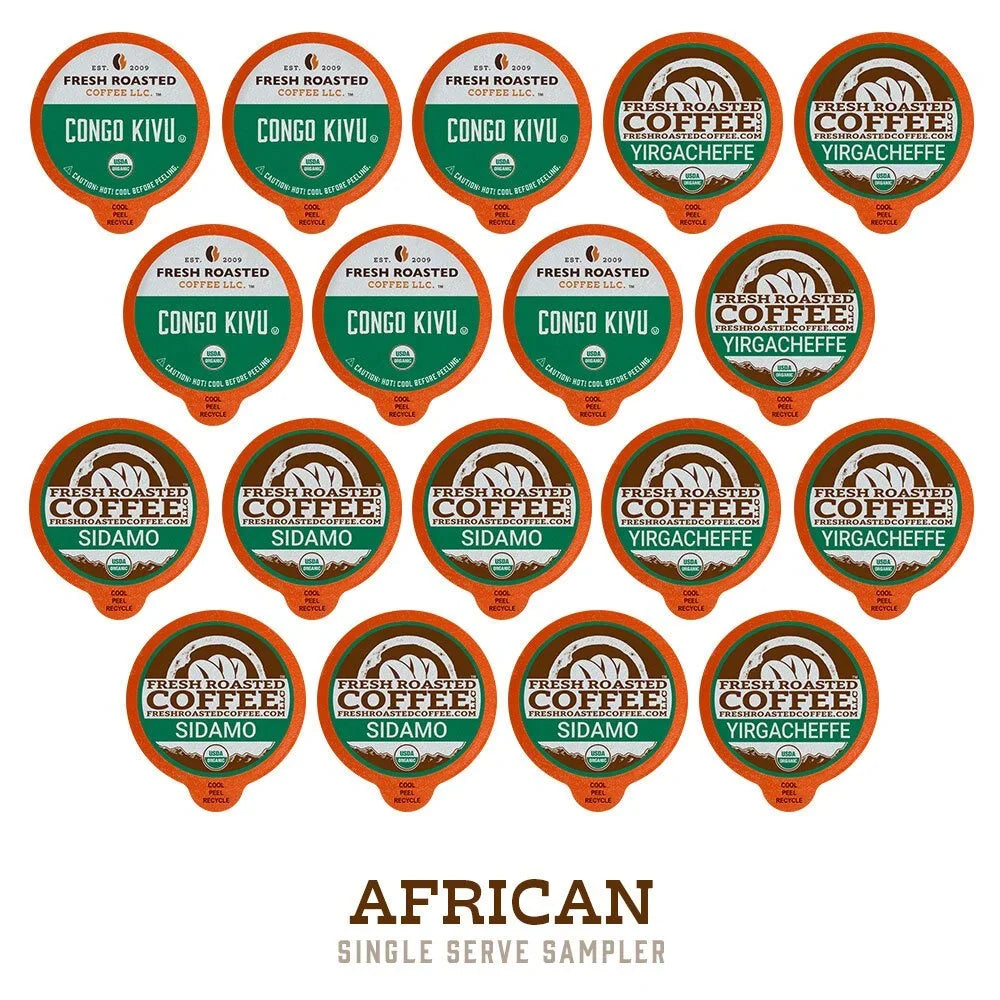 Sampler, Brewers 72 Organic K-Cup Pod Count for Coffee, Roasted Coffee Keurig Fresh