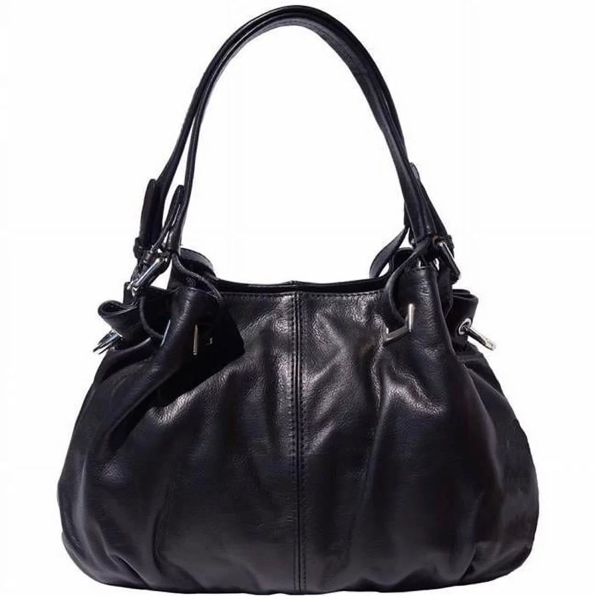 Shoulder Valentina Luxury Leather Handbag, Womens