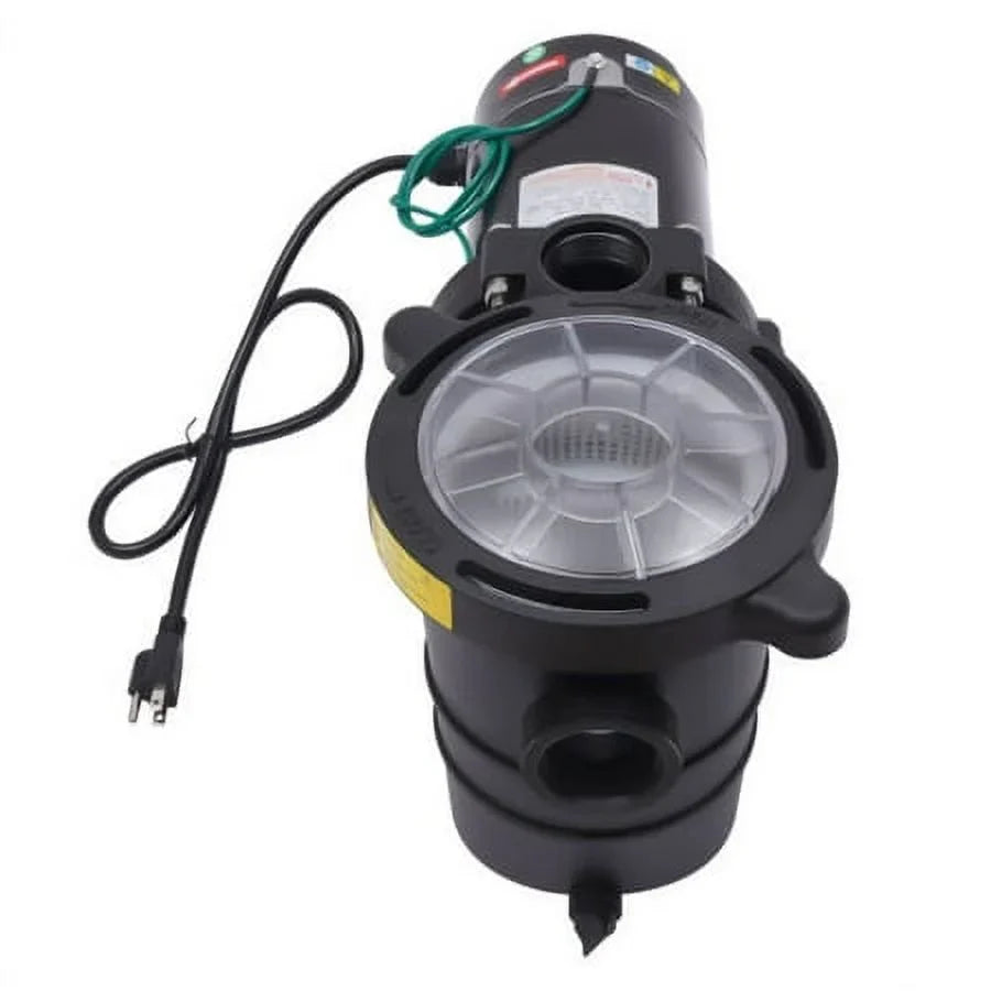 Motor Pump Filter Pool In/Above Swimming w/Strainer 2.0HP Ground 7080GPH