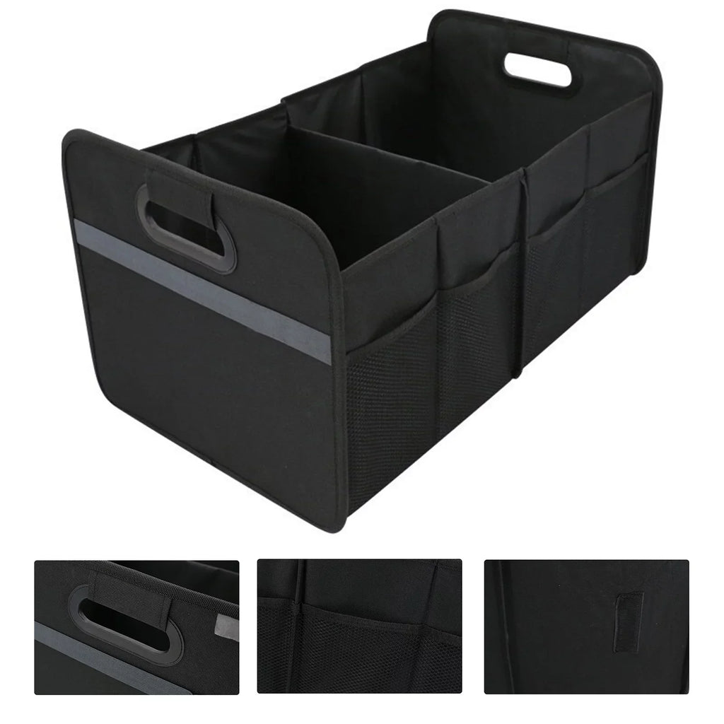 Cloth Cargo Trunk Oxford Organizer, Nebublu Box, Storage Automotive Car Folding Solution Practical 55L Capacity,