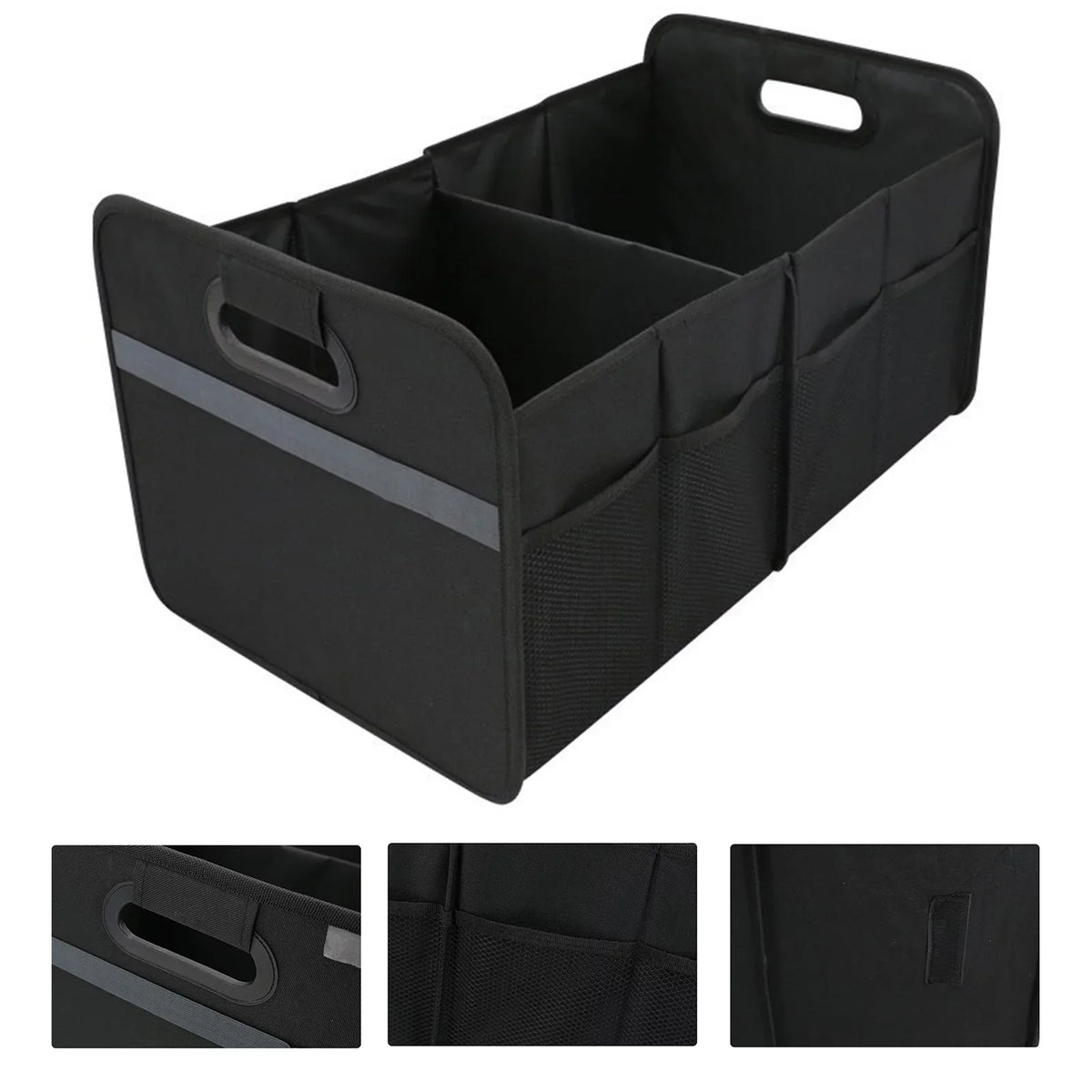 Cloth Cargo Trunk Oxford Organizer, Nebublu Box, Storage Automotive Car Folding Solution Practical 55L Capacity,