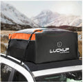 Car Models Bag,18.5 Buckles, & and All Anti-Slip with &Durable Mat, Compatible ( LUCKUP Cargo Straps Rack Rooftop Wide for Waterproof Cubic Heavy Ft Roof Orange) Carrier Car Duty Box,