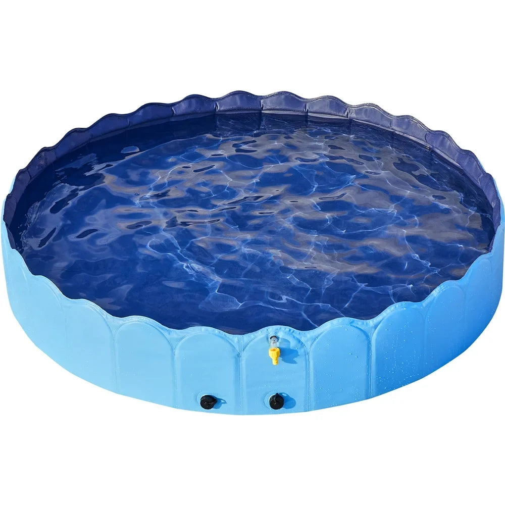 Outdoor, Design Foldable Swimming Sprinkler and XXXL Blue Indoor with Alden Dog Pools