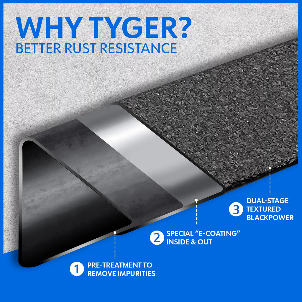 Cab Nerf Rail Crew | 3500; 2010-2024 Bars Ram 2019-2024 TG-LX3D82348 Classic Step Side | Step 2009-2018 Tyger Dodge 1500; 2500 with Board LanderX | Drop Auto Compatible Running