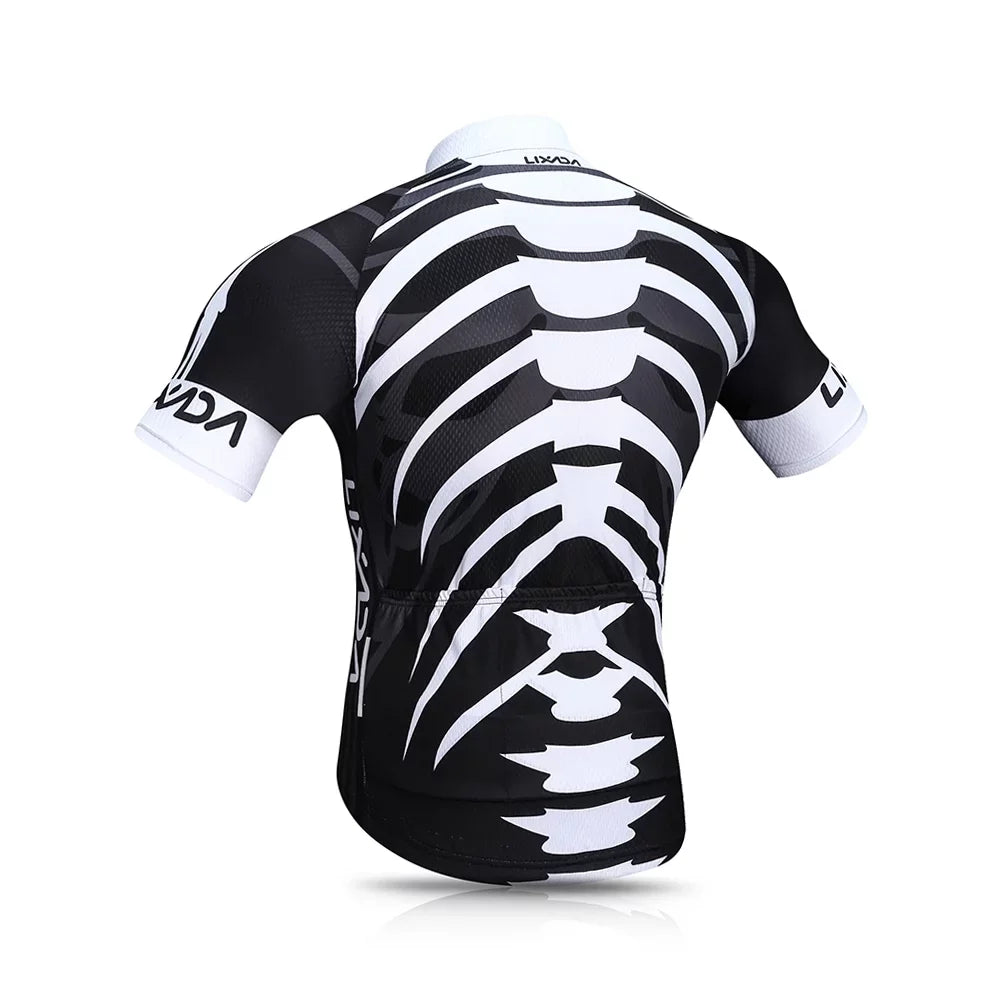 with Sleeve Ideal Men's Short Quick-Drying Shorts, Cycling - Dadypet Jersey Bike Shirt Biking Padded Mountain for Cycling Set