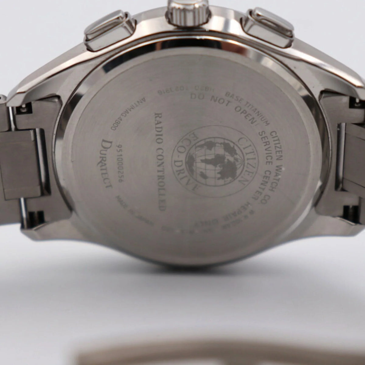 EXCEED Silver Titanium Radio Dial Citizen (Good) Eco Exceed Solar Pre-Owned H820-T023916 Drive CITIZEN Watch