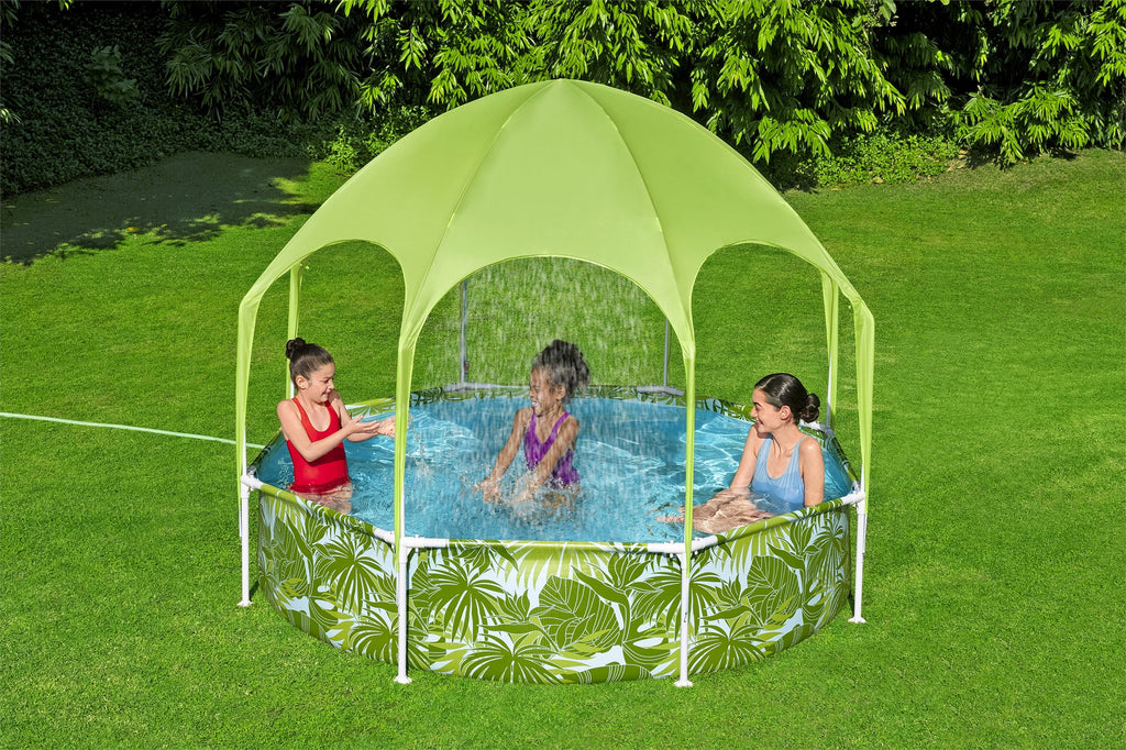 Ground With x Shade in. Pool Pool H2OGO Round 8 20 Above ft. Set