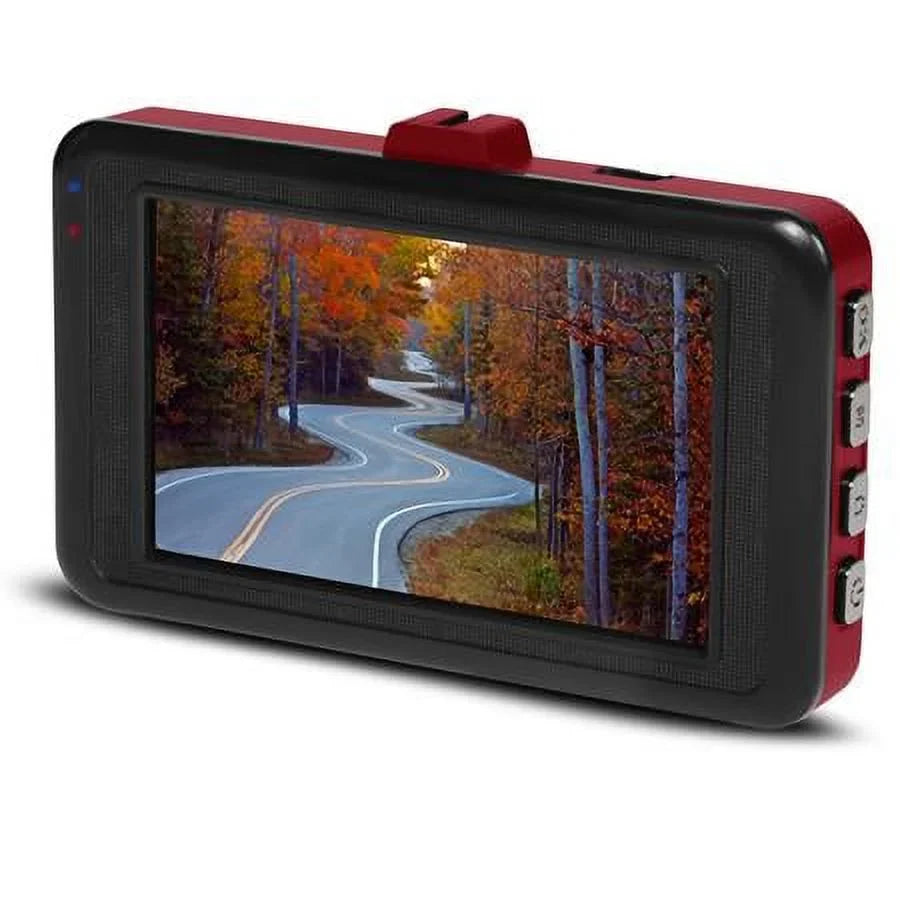Screen Cam, 2-Pack LCD MNCD37 Dash Red, HD Full 3"