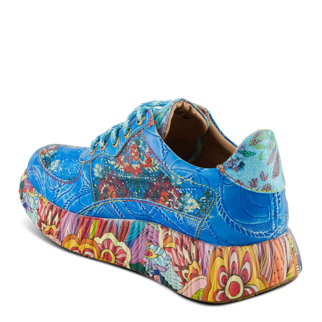 / Sneakers CAFFEY Fashion EU | 42 Step Energetic Patterns Spring Multi Unique L'Artiste US Multicolored Blue Women's 10.5-11