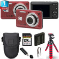 Kodak 1 Tripod PIXPRO FZ55 (Red) Warranty + Digital Yr Spider + Case+ Camera