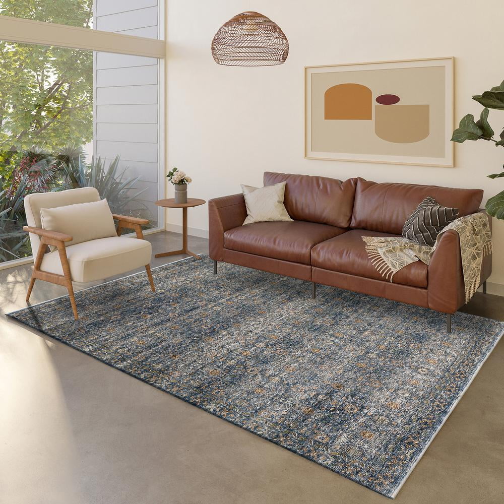Rugs Dalyn 7'10" Yarra Navy Rug 5' x YA6