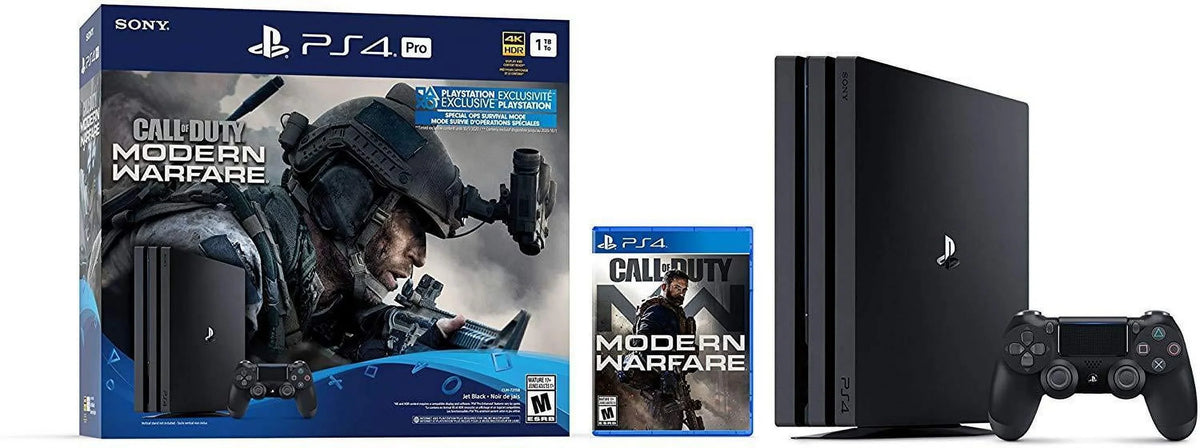 (2019) 1TB Bundle [Sony] Duty of Call System Pro 4 PlayStation Modern Warfare